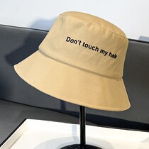 French fashion summer face-showing little fisherman hat womens Internet celebrity versatile letter sun protection sun hat casual basin hat