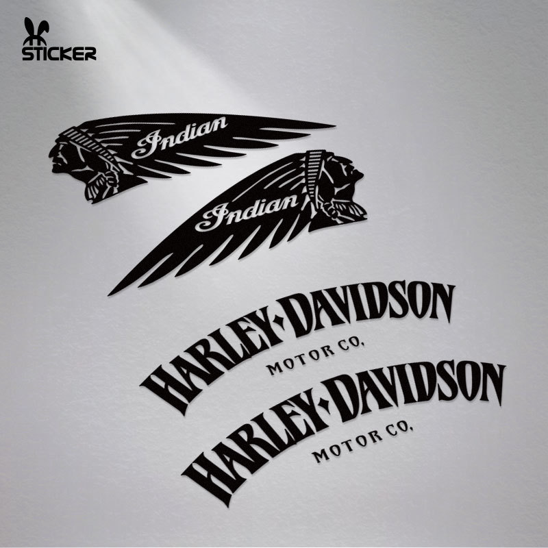 Suitable for Harley Motorcycle 883 Fuel Tank Modification Stickers, Retro Indian Car Decals, Waterproof Reflective Decals Suitable for Harley Motorcycle 883 Fuel Tank Modification Stickers, Retro Indian Car Decals, Waterproof Reflective Decals