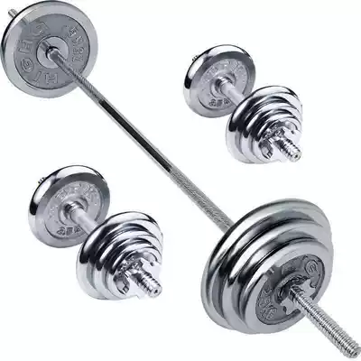 Electroplated barbell dumbbell weightlifting fitness equipment set 20 kg 40 50 60 80 100KG Household