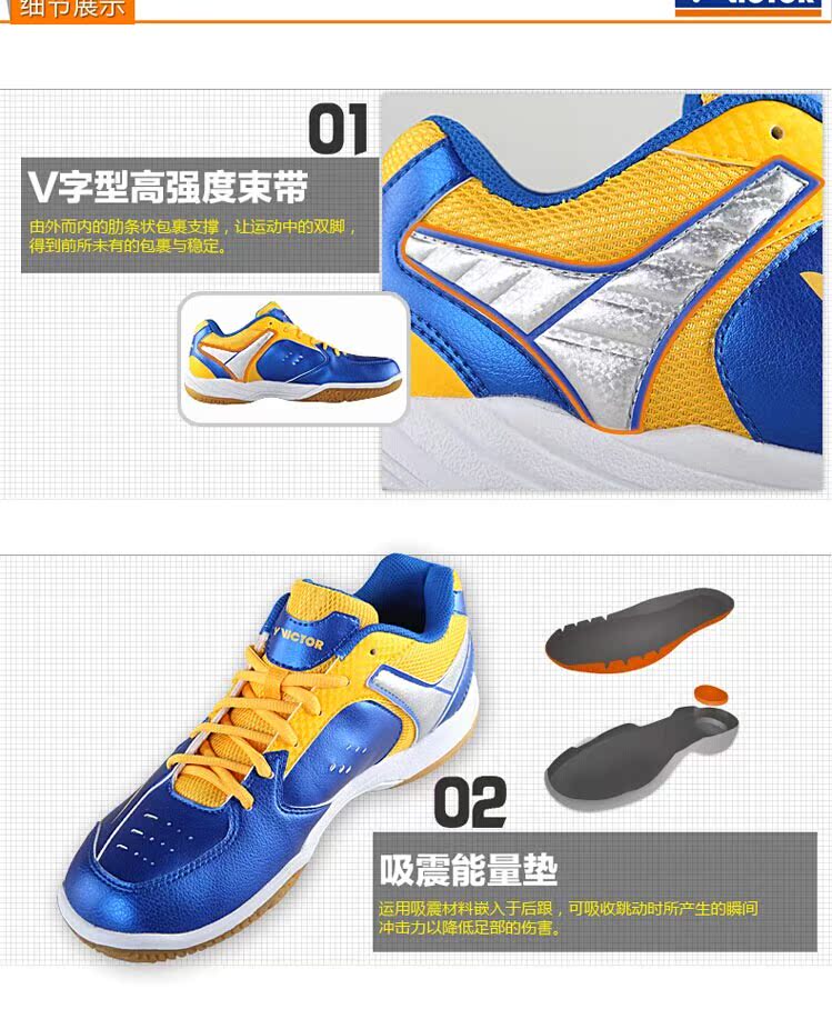 Chaussures de Badminton uniGenre VICTOR SHA501 - Ref 865090 Image 12