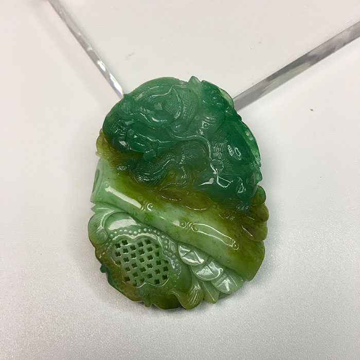 Nanyang Solo Mountain Jade Dragon Pendant Unique Mountain Jade Dragon Jade Dragon Fresh Sky Blue Dragon Walking World Item Pendant Solo Mountain Jade Bamboo Festival Pendant