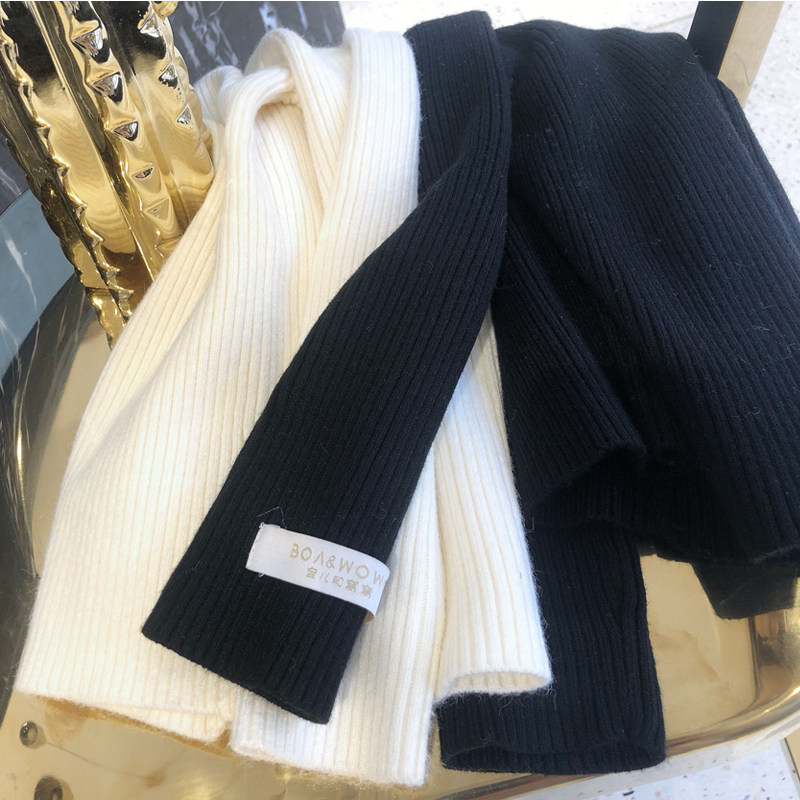 2022 Spring loaded with new original custom-made female boy turned over high collar undershirt sweater South Korea close-knit cardio-hoodie