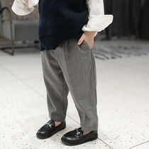 2022 Original Spring Dress New Children's Slim Pants British Casual Boys One Year Old Pants