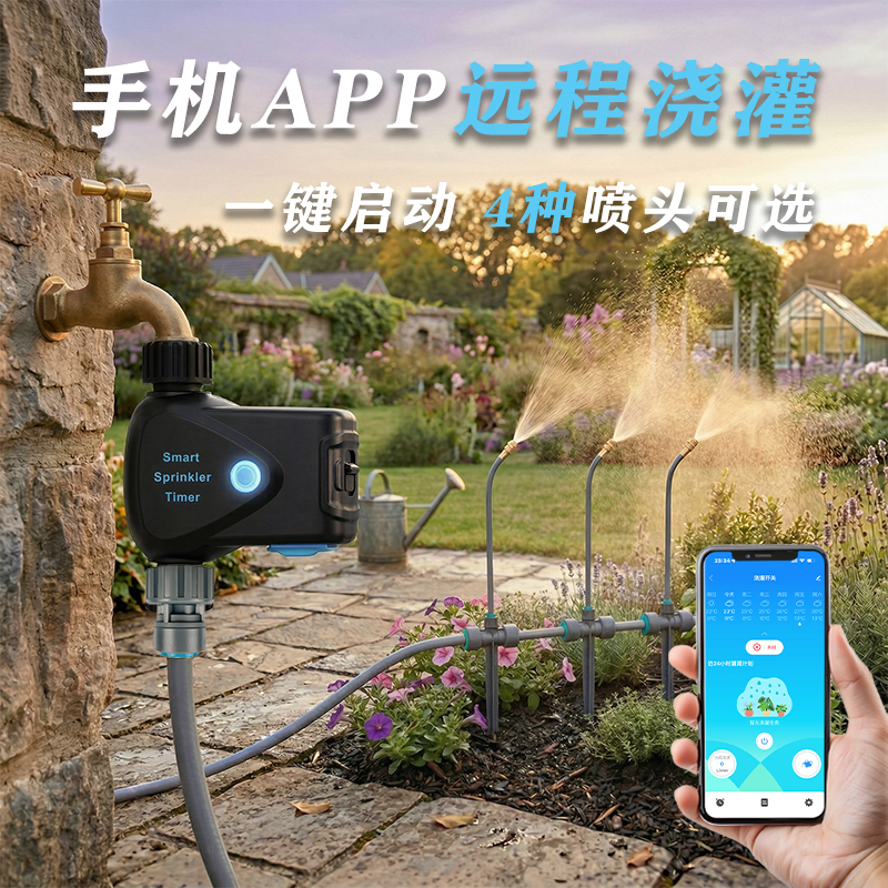 Wifi Mobile Phone Remote Automatic Watering Device, Timed Flower Watering Gadget, Garden Irrigation Sprinkler System, Smart Spray Irrigation