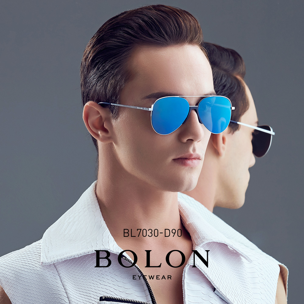 BOLON tyrants new pilot polarized sunglasses male retro clams goggles personality drive sunglasses BL7030