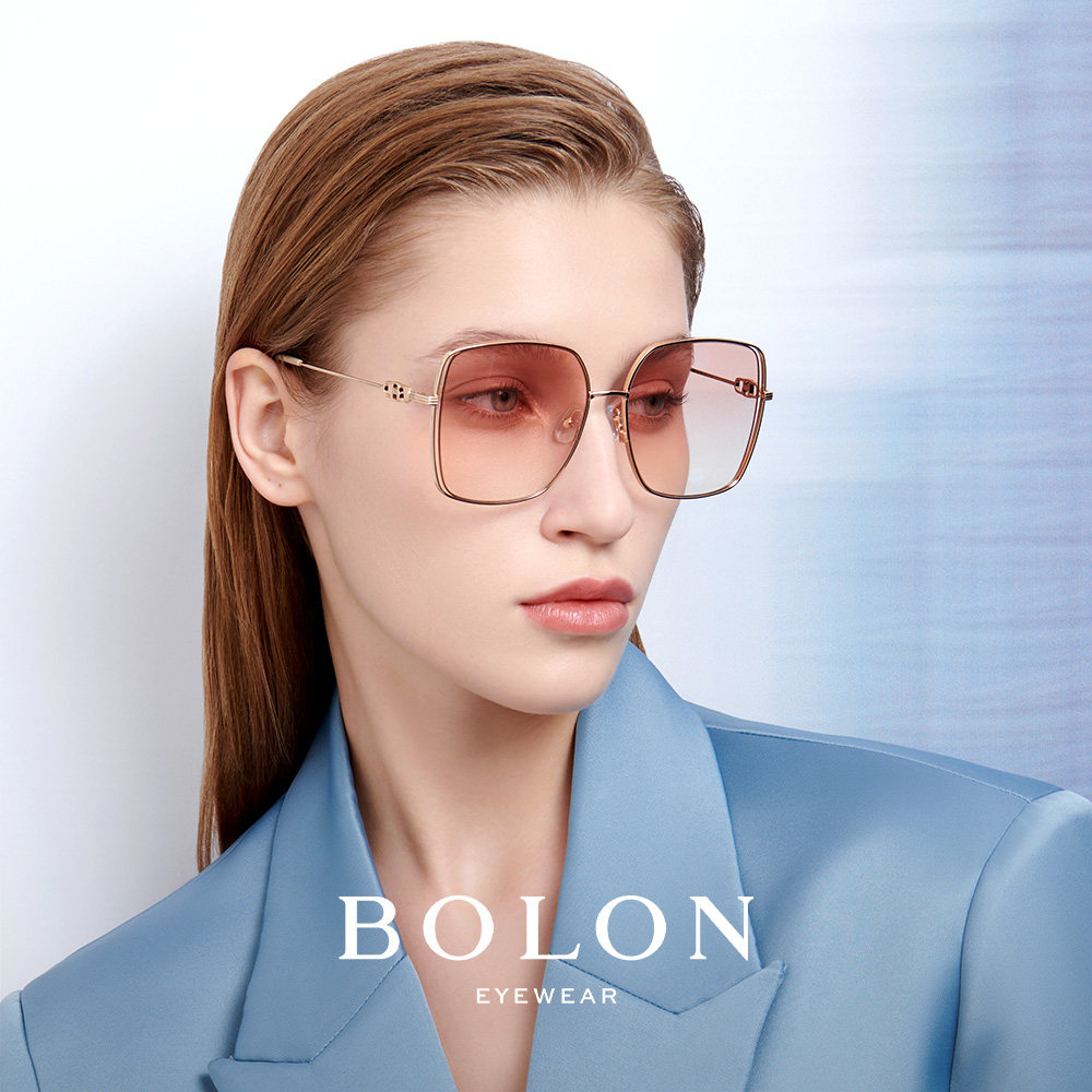 BOLON暴龙眼镜太阳镜大框彩色墨镜旅游女渐变色美颜镜BL7187