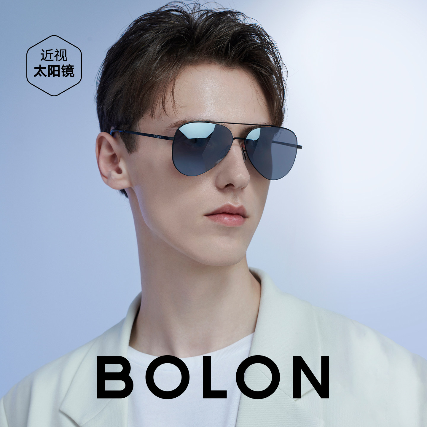 BOLON暴龙眼镜轻薄太阳镜飞行员开车驾驶偏光墨镜男潮BL7167