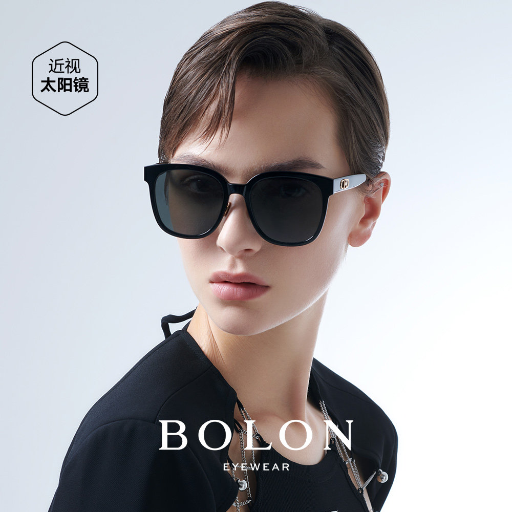 BOLON暴龙板材偏光太阳镜 防紫外线1.67高清近视镜 明星同款BL3103