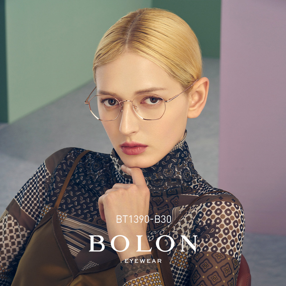 BOLON Tyrant Myopia Glasses Small Frame Optical Rack Beta Titanium Metal Spectacle Frames for men and women BT1390