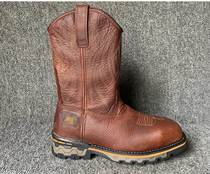 47 yard sneaker code number of single layer cow leather sleeve boots steel head dock boots outdoor male boots