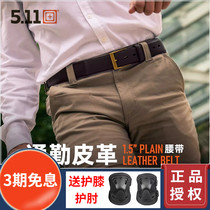 American 5 11 business casual leather tactical belt 59501 mens metal buckle commuter thickened and hardened belt