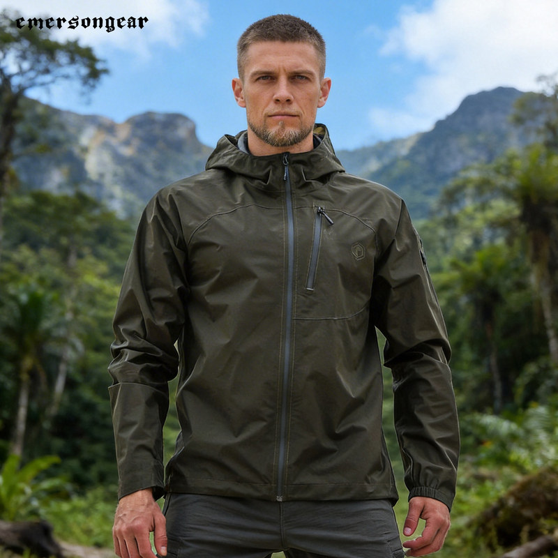 Emerson 26's New Product, the "Slug" Outdoor Jacket, Is a Packable, Lightweight, Waterproof, Breathable Hiking Jacket for Men