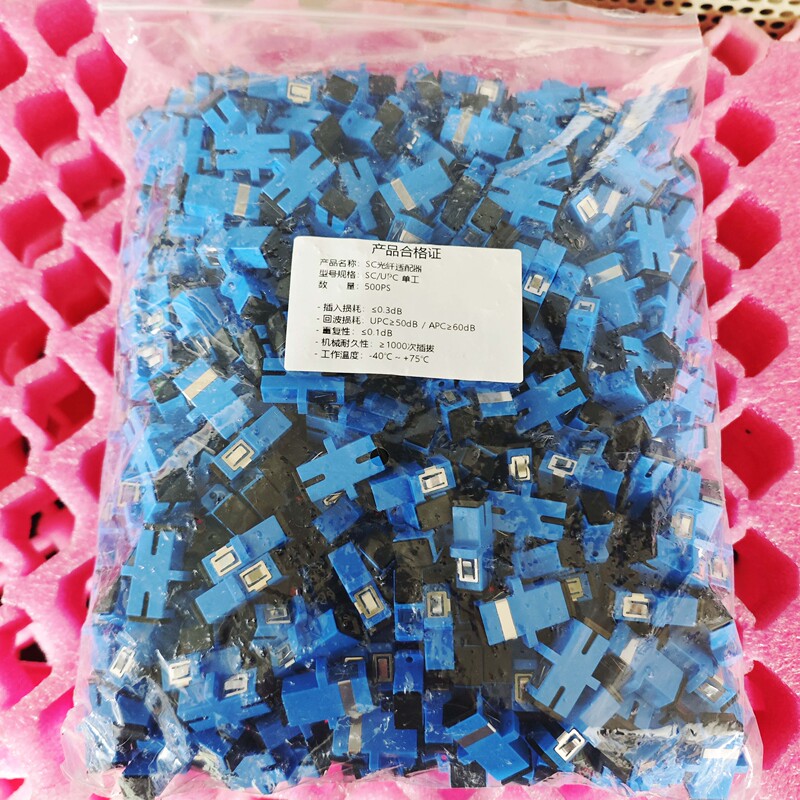Fiber Optic Connector Sc Simplex Telecom-Grade Fiber Optic Coupler Flange Adapter Connector Adapter Fiber Optic Connector Sc Simplex Telecom-Grade Fiber Optic Coupler Flange Adapter Connector Adapter