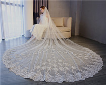 2020 New Korean Bride Long 3 m Lace Tour Shimi Wedding Long Tow Tail Head Yarn 153