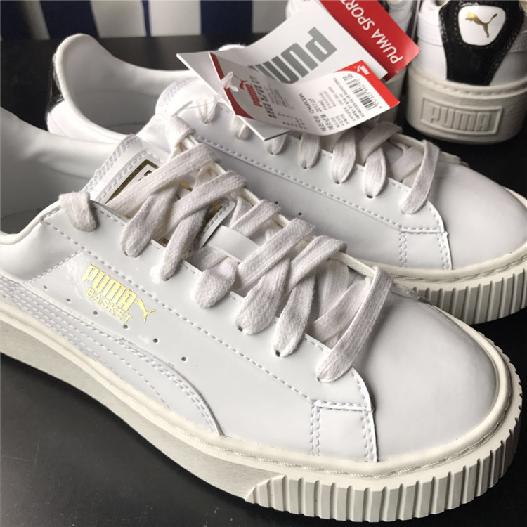 Giày đế bệt Puma 彪 马蕾 hana tất cả bằng sáng chế da trắng đế dày giày thể thao 363314-07 giày thể thao nữ 2021