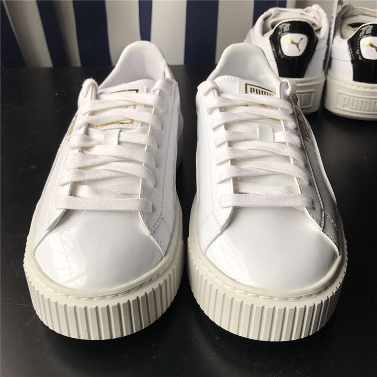 Giày đế bệt Puma 彪 马蕾 hana tất cả bằng sáng chế da trắng đế dày giày thể thao 363314-07 giày thể thao nữ 2021