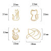 Cartoon cat paper clips, various shapes, kitten paper clips, cute creative special-shaped paper clips, handbook storage