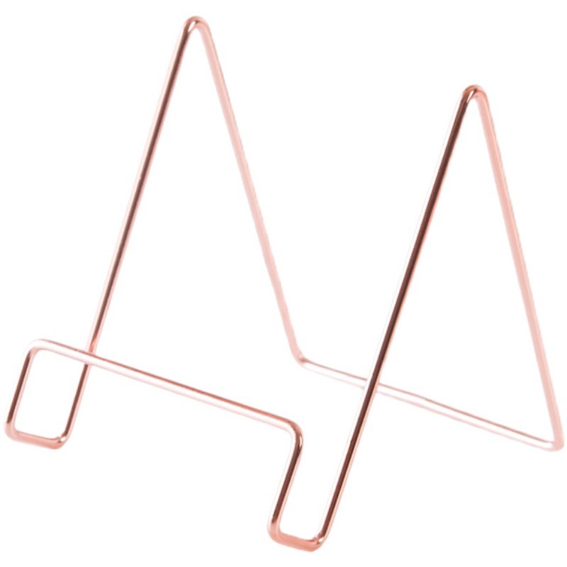 Nordic ins iron metal reading book stand simple book newspaper book holder dinner plate record album book display stand