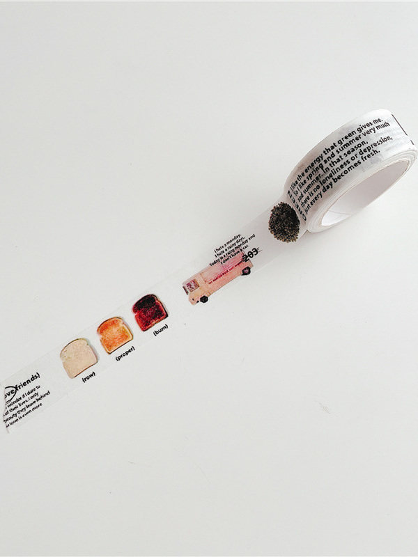 Copyright ins style Japanese paper tape wine bottle chain geometric color hand account material sticker tape
