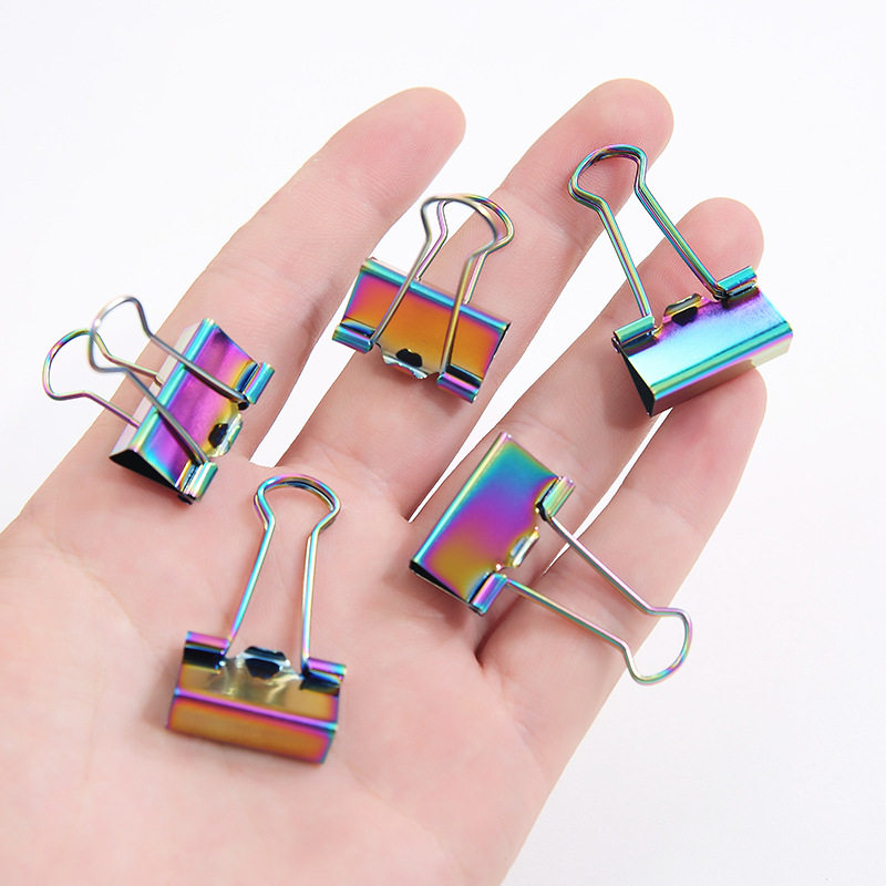 Clip color long tail clip file clip swallowtail clip office supplies binding clip stationery book clip small clip