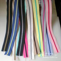 5 #5V resin plastic steel code zipper contrast color matching handmade DIY bag home zipper