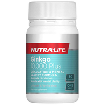 New Zealand Direct Mail Nutralife Ginkgo Biloba Extract 10000 30 Capsules
