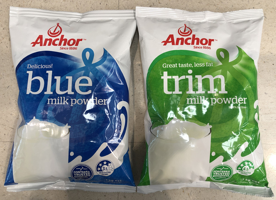 New Zealand original imported Anchor Anjia milk powder 1kg full fat skim children Students middle-aged adults