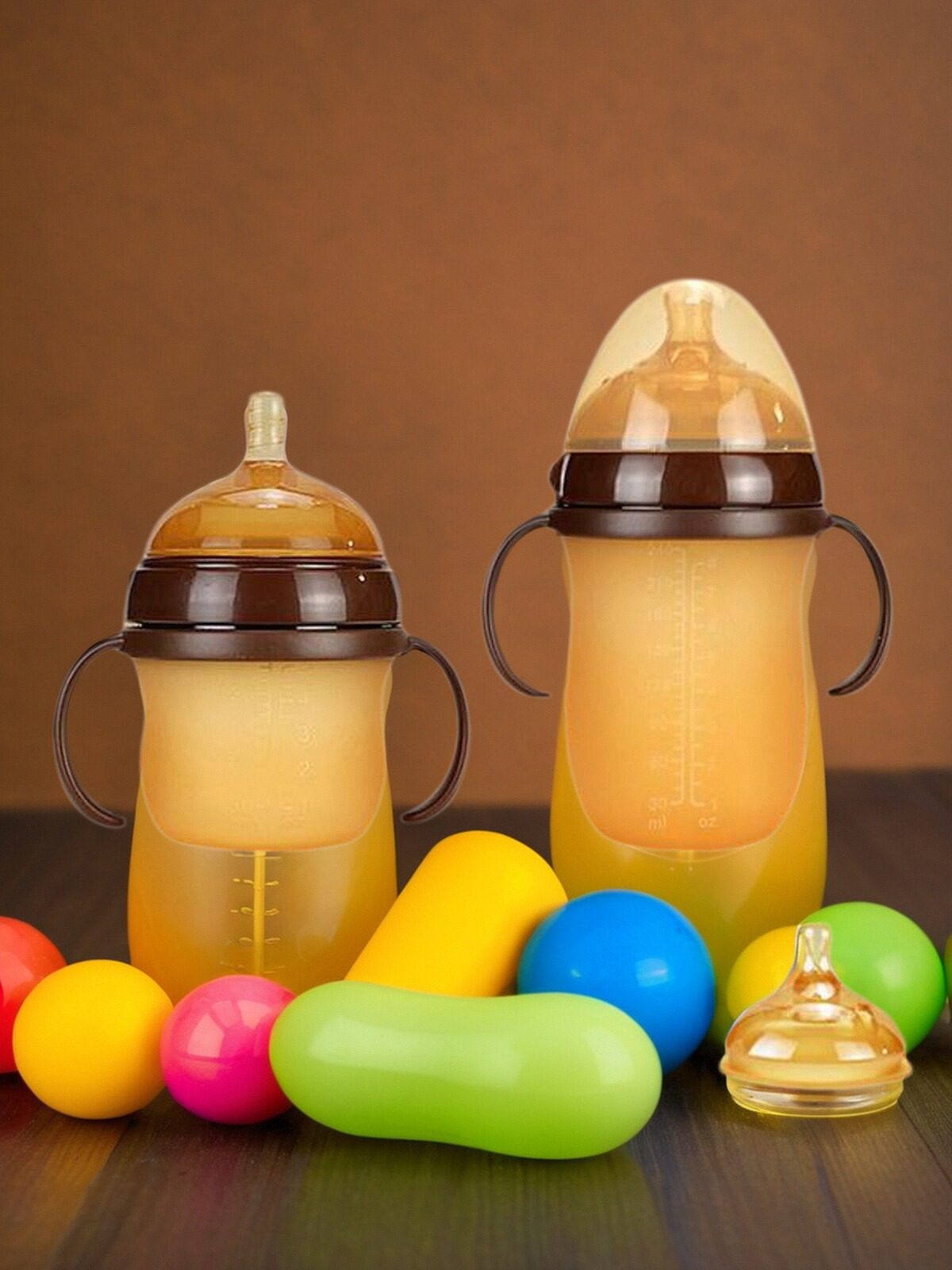 Weaning Silicone Bottle Magic Tool Wide-Caliber Nipple Bottle Newborn Breast Milk Nipple Ultra-Soft New Model Anti-Drop