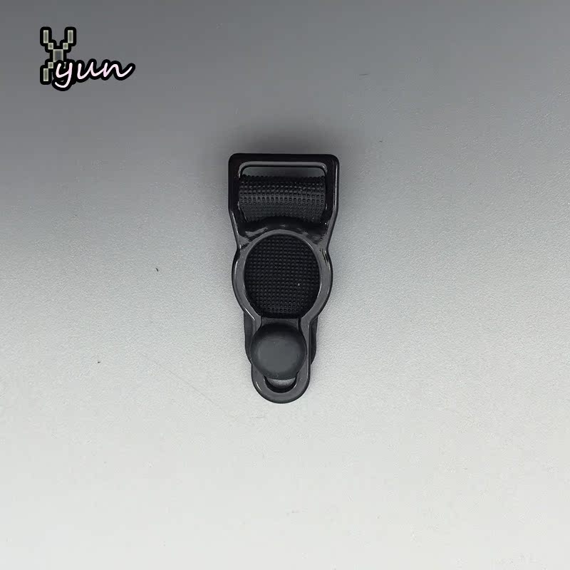 1.0 điểm đen trắng kim loại sắt bọc cao su garter khóa đồ lót gợi cảm khóa Palăng khóa 10 khóa 5 hàng nới rộng áo ngực