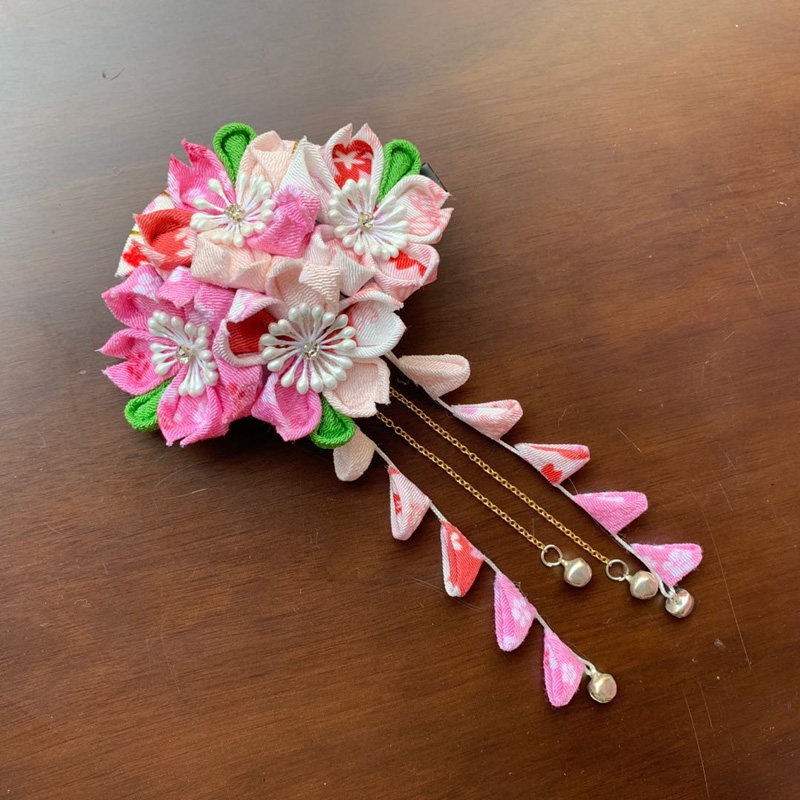 Japonism Forcine per capelli Kimono Antiche Forcine per capelli Fiore