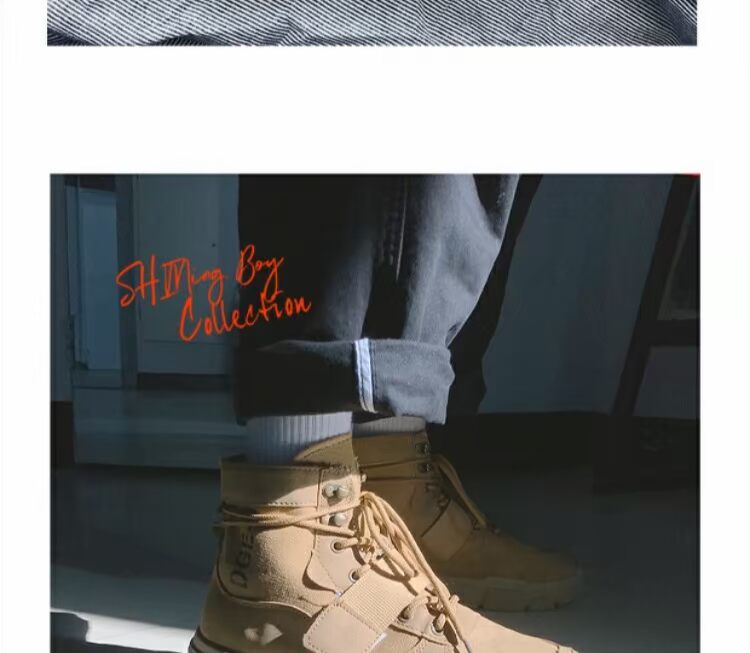 Mùa thu và mùa đông ulzzang Martin bốt nam dụng cụ cắt cao giày lacoste nam