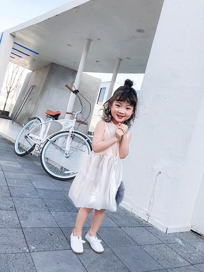 Mùa hè 2019 bé gái mới mặc lụa chống muỗi dài tráng men công chúa váy lụa tinh khiết - Váy shop trẻ em