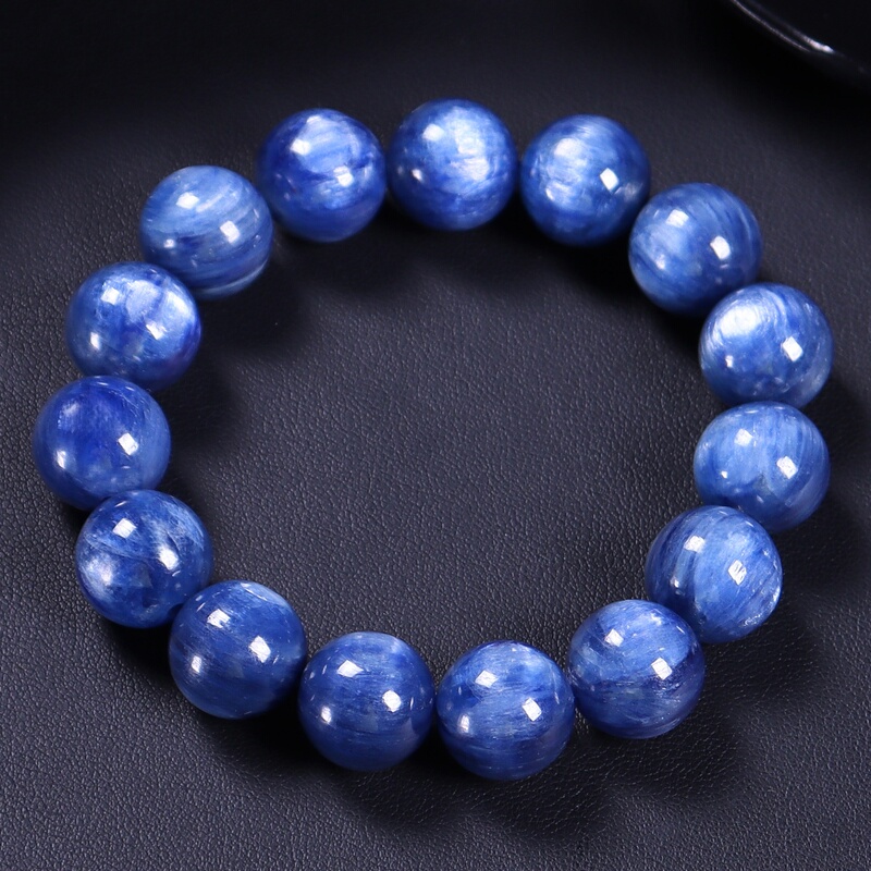 Natural Blue Crystal Kyanite Bracelet Blue Sapphire Blue Velvet Crystal Bracelet Eliminates Fear and Confusion and Stimulates Potential