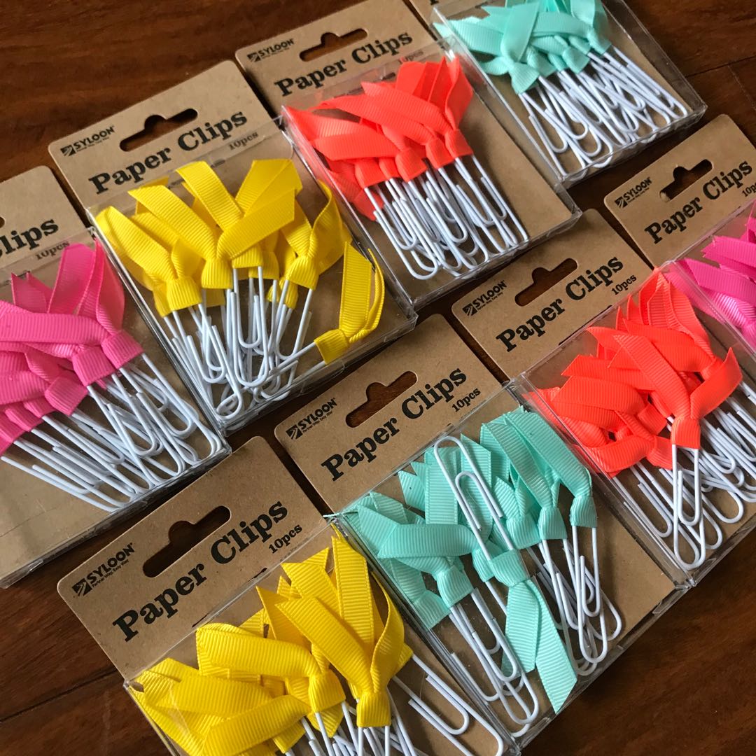 10 loaded SYLOON butterfly knots back tattioed needle colored silk Back to thread needle clip bookbinder Bookmark Hand ledger Decorative Living Page Clip