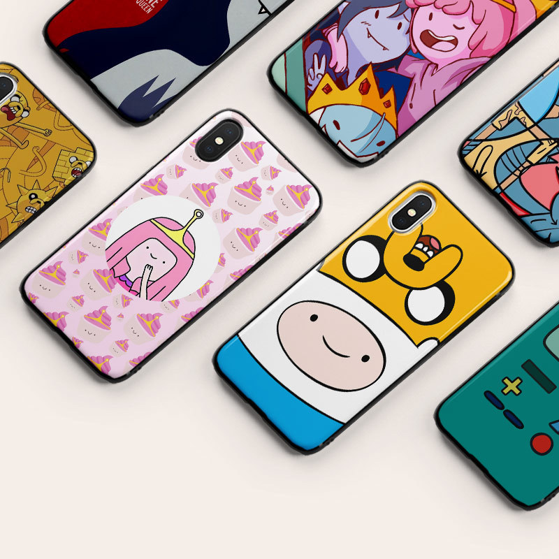 Adventure Time Phone Case Suitable for Apple iPhone 1234567 Pro Max Mini, Huawei Mate, Samsung, Oppo, Xiaomi, Anti-Fall, Fingerprint-Resistant