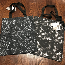 Daily single small shopping bag eco-friendly bag casual hand carrying bag with dark black wind