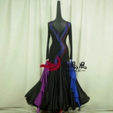 红凤凰 Slim Hip-Packing Modern Dance Sware Skirt Swart Costumes Национальная стандартная юбка для бальной танце