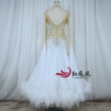 Red Phoenix Model Model Modern Dance Sware Skirt National Standard Walz Fox Performance Service Professional Mustervication BR976