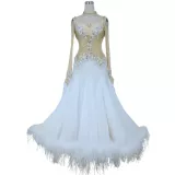 Red Phoenix Model Model Modern Dance Sware Skirt National Standard Walz Fox Performance Service Professional Mustervication BR976