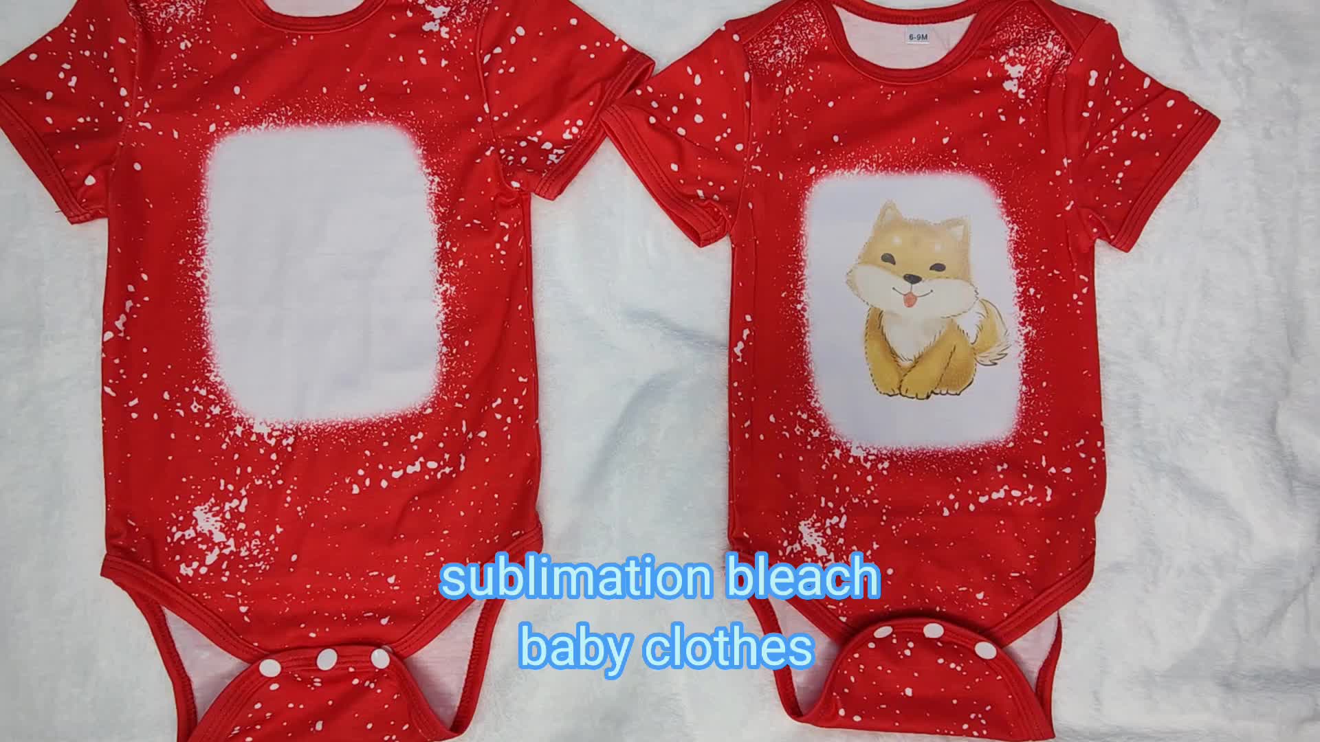 Prosub Wholesale Sublimation Baby Clothes Custom Print Tie Dye Infant T