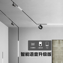 Inner width 35 cm free of drive magnetic suction track lamp Home Living Room Bedroom Exhibition Hall Widening of Magnetic Orbital Spotlight