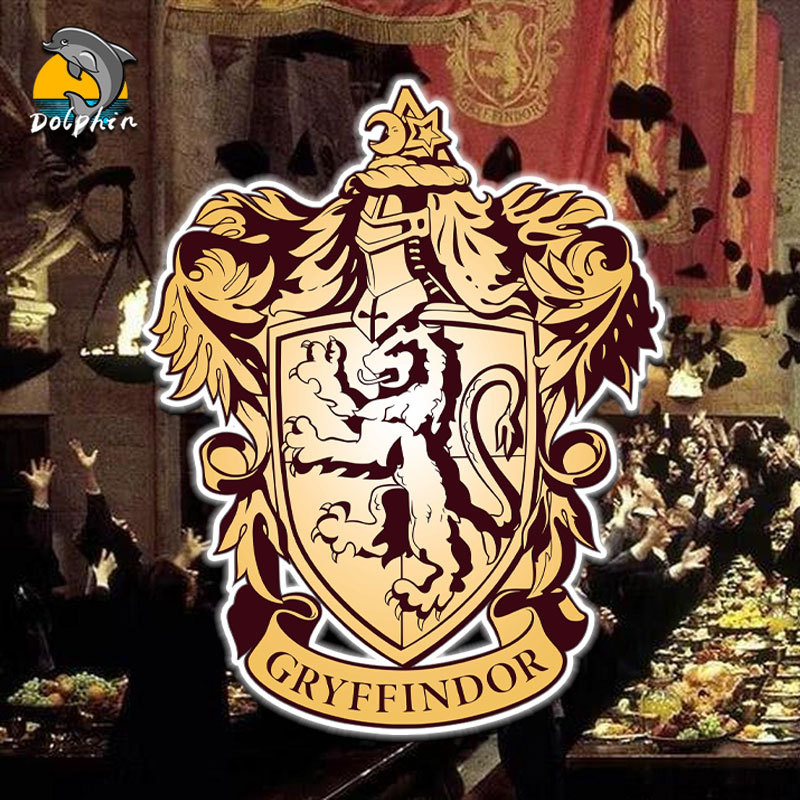 Harry Potter Academy Slytherin Gryffindor Ravenclaw Hufflepuff Waterproof Sunscreen Reflective Car Stickers