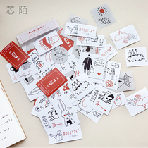 Core Mo Writing Sticker Bag Spring Tour Ranch Night hipster Salt Series Handbook DIY Material Decorative Sticks