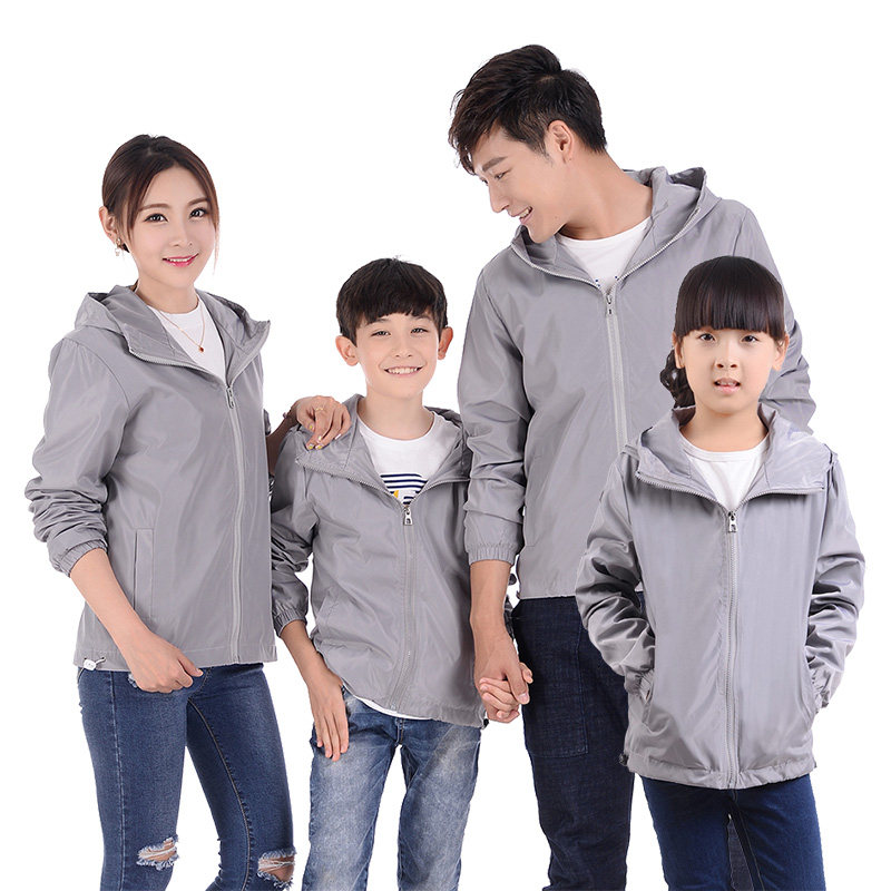 Pro-Sub-clothing for a family of three men and women Boy Windcoat Jacket Blouse Kindergarten Student Banswear Custom Print Logo-Taobao