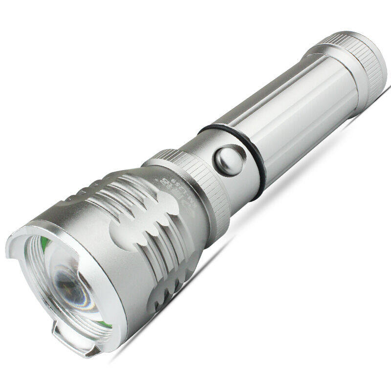 Super bright LED flashlight Strong light long-range waterproof rechargeable focus searchlight Home outdoor lighting Self-defense