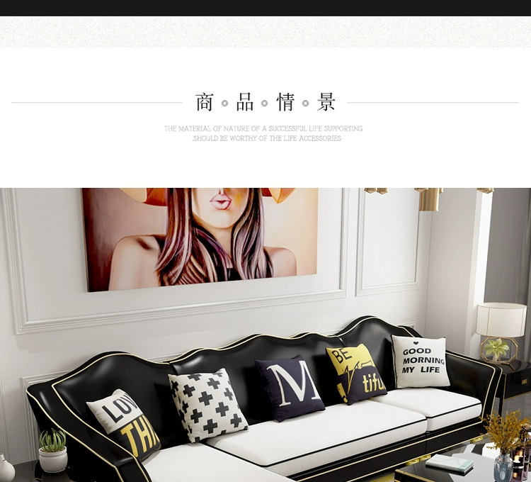Sau sự sang trọng nhẹ Mỹ hiện đại tân cổ điển Jane Oupi Bu sofa ba-bit có bốn chữ số góc phòng kết hợp sống Da - Ghế sô pha sofa giường kéo