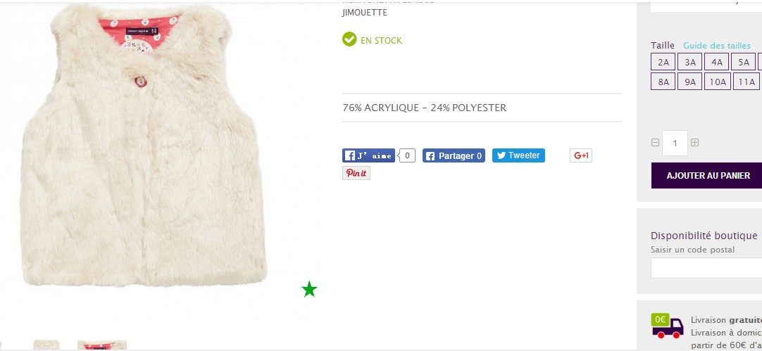 Gilet fille - Ref 2070889 Image 4
