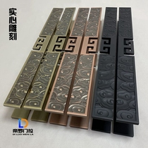 Chinese antique door handle Xiangyun glass door handle Hotel black sliding door handrail solid carving spot