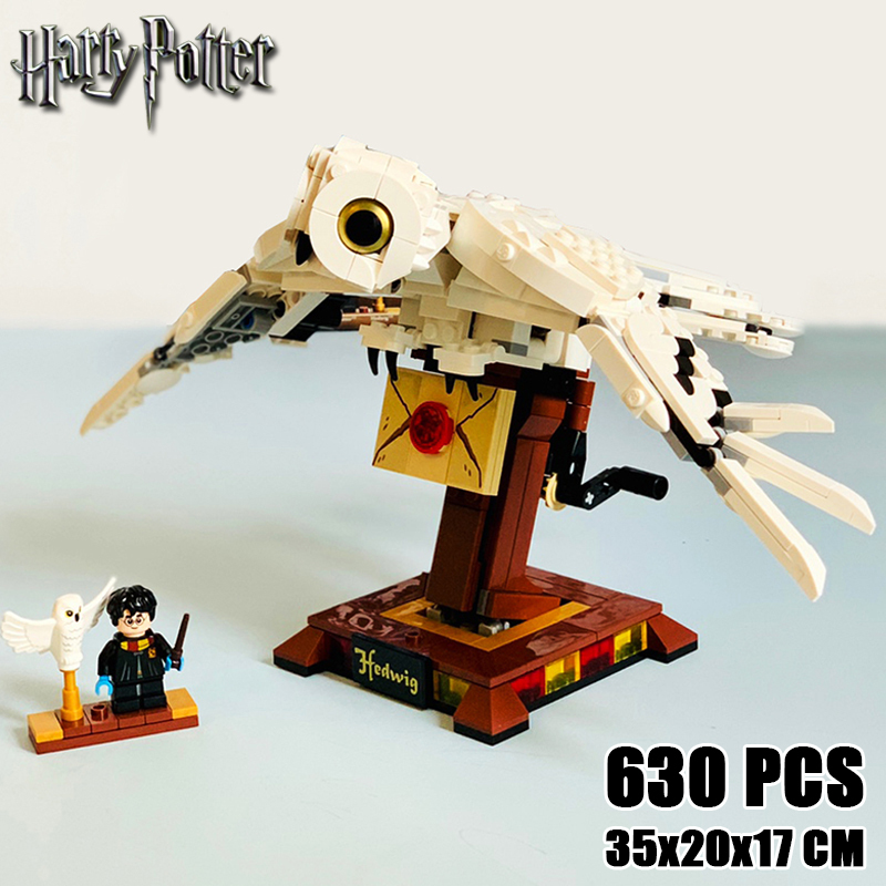 Harry Potter Hedwig Owl Chinese Building Blocks Children's Educational Assembly Toys Adult Puzzles 75979