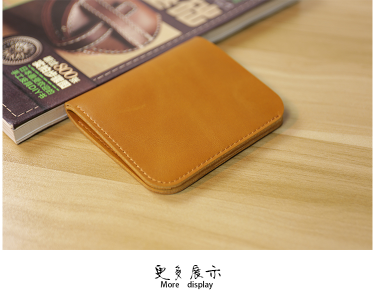 Ví da handmade Handmade Horse Mini dành cho nam ngắn ví nam gucci